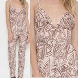 Sequin Jumpsuit - Nude-Pants-Moda Me Couture