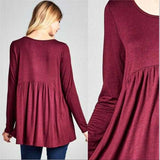 Tunic Top Burgundy-Tops-Moda Me Couture