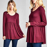 Tunic Top Burgundy-Tops-Moda Me Couture