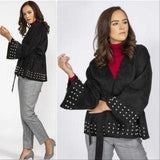 Anna Faux Suede Wrap Jacket-Jackets & Coats-Moda Me Couture