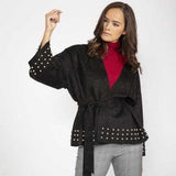 Anna Faux Suede Wrap Jacket-Jackets & Coats-Moda Me Couture