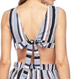 Striped wide legged pants-Pants-Moda Me Couture
