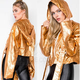GEM Gold Metallic Jacket-Jackets & Coats-Moda Me Couture