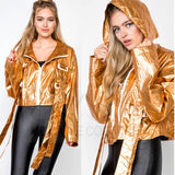 GEM Gold Metallic Jacket-Jackets & Coats-Moda Me Couture