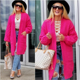 BREE Soft Pink Cardigan-Sweater-Moda Me Couture