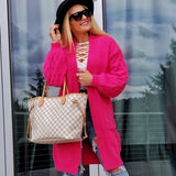 BREE Soft Pink Cardigan-Sweater-Moda Me Couture