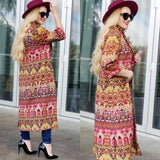 Boho Chic Suede Long Jacket-Jackets & Coats-Moda Me Couture