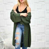 Chunky Knit Green Cardigan-Sweater-Moda Me Couture