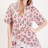 Leopard Print Hoodie Top-Tops-Moda Me Couture