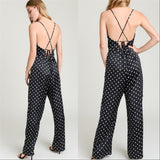 Christy Polka-Dot Jumpsuit-Pants-Moda Me Couture