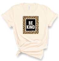 Be Kind Leopard Graphic Tee