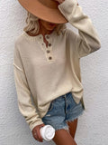 Women Long Sleeve Loose Fit Sweater