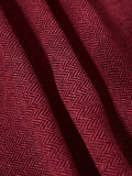 Burgundy Casual Women's Design Pleated Loose Wide-Leg Suit Pant