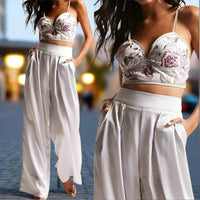 Crop Top Pant Set