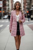Pink Tweed Blazer City Street