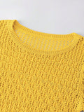 Mustard Yellow Sexy Women's Knitted Sweater Dress