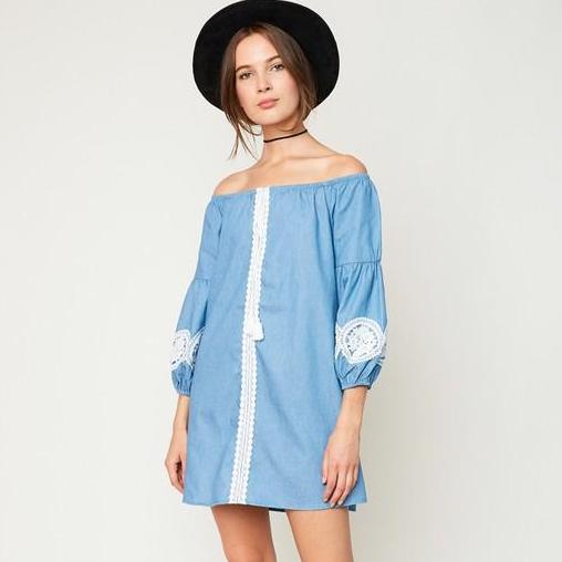boho me off the shoulder dress Lucia Off-Shoulder Boho Bohemian Wedding Festival Maxi Dress One Regular Size