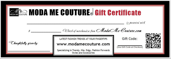 Gift Certificate-Gift-Moda Me Couture
