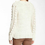 Thick Soft Cable Knot Sweater - Cream-Sweater-Moda Me Couture