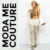 Leather Coachella Brown Crop Top-Tops-Moda Me Couture