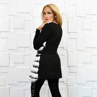 Sassy Faux Fur Vest-Jackets & Coats-Moda Me Couture