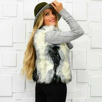 Gorgeous Faux Fur Vest-Jackets & Coats-Moda Me Couture