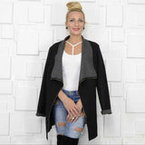 Modern Open Front Jacket-Jackets & Coats-Moda Me Couture