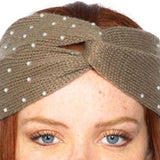 Detailed Beige Headband-Accessories-Moda Me Couture