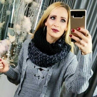 Knitted Infinity Scarf-Accessories-Moda Me Couture
