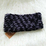 Knitted Headband Black & Gray-Accessories-Moda Me Couture