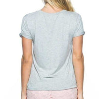 Gray Choker T-Shirt-Tops-Moda Me Couture