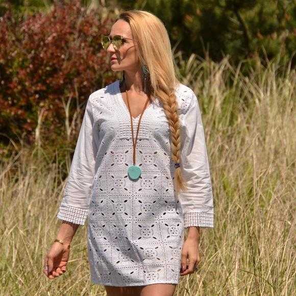 White Tunic Mini Dress White Tunic Mini Dress