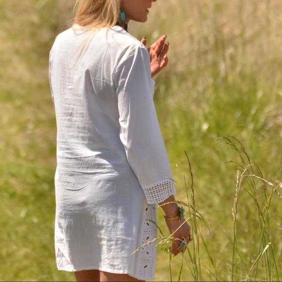 White Tunic Mini Dress | Moda Me Couture M / White White Tunic Mini Dress | Moda Me Couture M / White