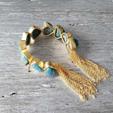 Apatite Handcrafted Cuff Bracelet-Jewelry-Moda Me Couture