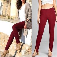 Burgundy Skinny Pants-Pants-Moda Me Couture