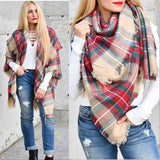 Merrily We Go Oversized Blanket Scarf-Accessories-Moda Me Couture
