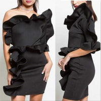 Glamour Girl Little Black Dress-Dress-Moda Me Couture