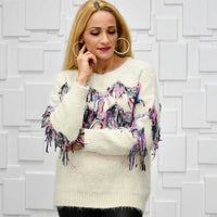 Fun in Fringe Sweater-Sweater-Moda Me Couture