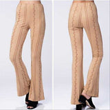 MARLEY Embroidered Suede Pants-Pants-Moda Me Couture