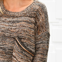 Light Knit Sweater Top-Tops-Moda Me Couture