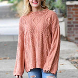 Grace Cable Knit Sweater-Sweater-Moda Me Couture