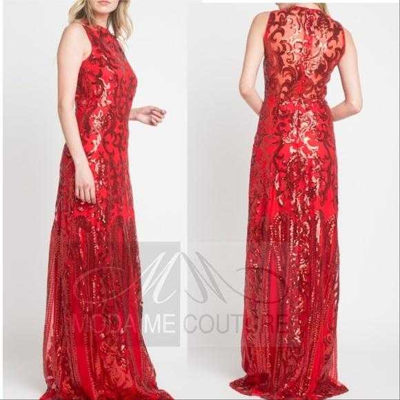 Sequin Gown-Dress-Moda Me Couture
