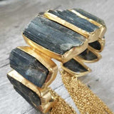 Labradorite Rough Handcrafted Cuff Bracelet-Jewelry-Moda Me Couture
