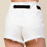 Denim Shorts White-Pants-Moda Me Couture