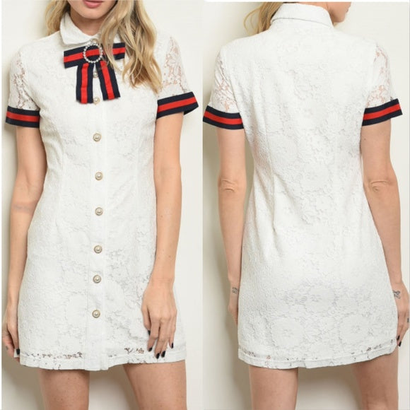All Class Lace Dress | Moda Me Couture L / White / Cotton All Class Lace Dress | Moda Me Couture L / White / Cotton