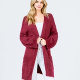 CINDY Soft Fuzzy Cardigan-Sweater-Moda Me Couture