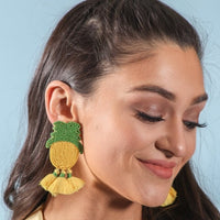 Pineapple Earrings-Jewelry-Moda Me Couture