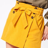 Mustard Skort-Pants-Moda Me Couture