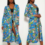 Kimono Floral Blue-Tops-Moda Me Couture