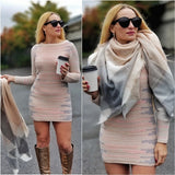 Fiona Sweater Dress-Dress-Moda Me Couture